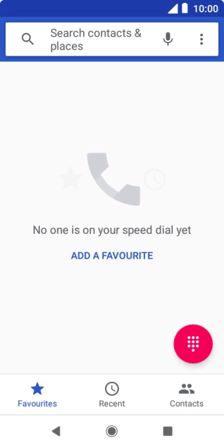 Press the menu icon.