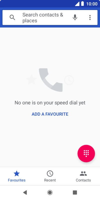 Press the menu icon.
