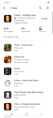 Press the required app.