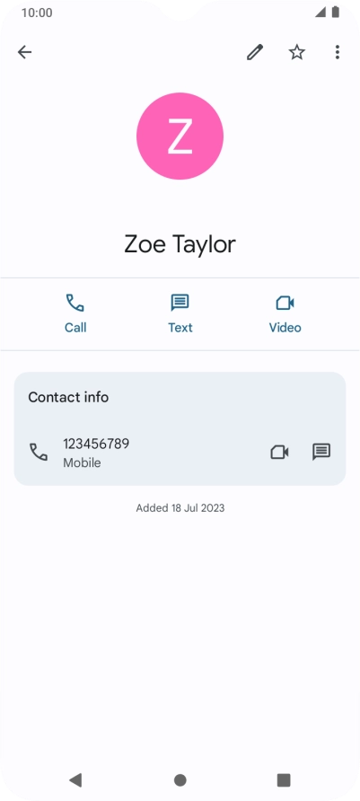 Press the Home key to return to the home screen.