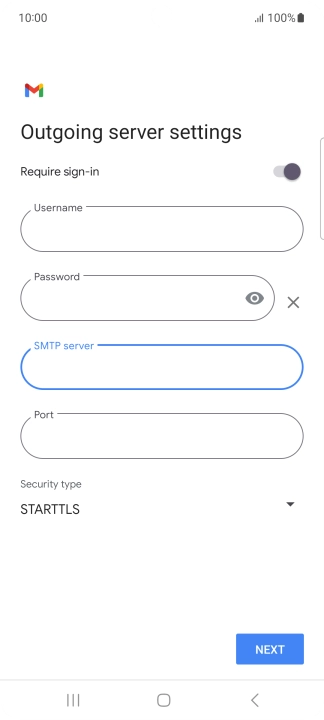 Press the field below 