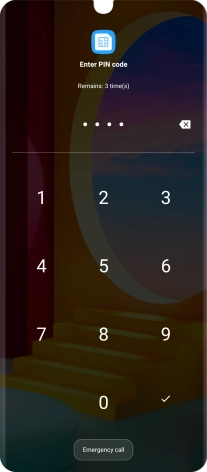 If you're asked to key in your PIN, do so and press the confirm icon.