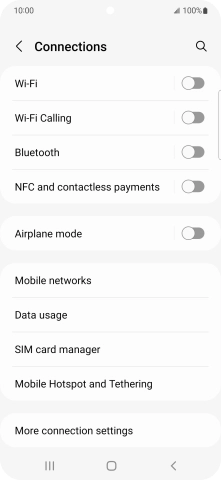 Press Mobile networks.
