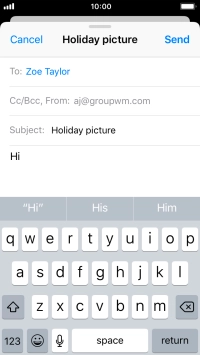 Press and hold the text input field until a pop-up menu is displayed.