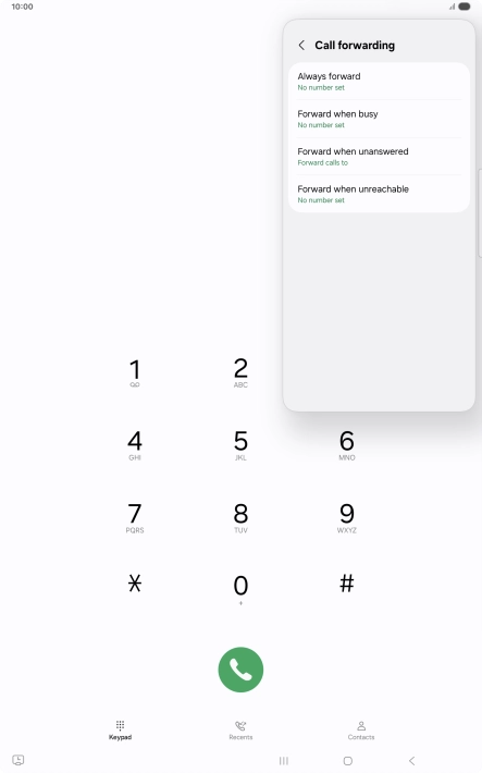 Press the Home key to return to the home screen.