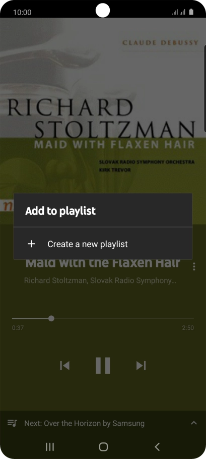 Press Create a new playlist.