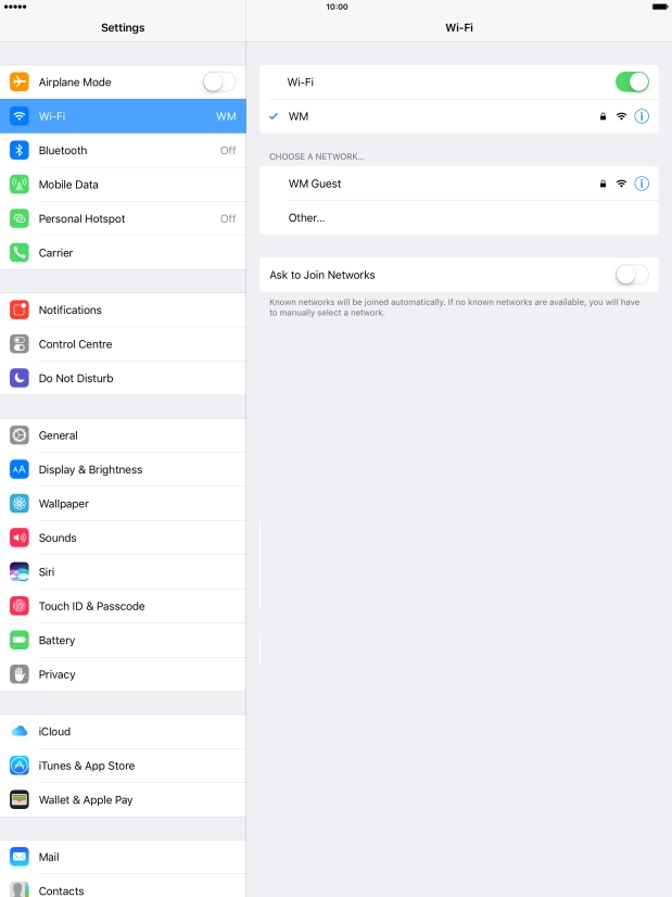 Press the Home key to return to the home screen.