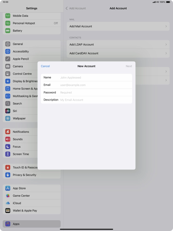 Press Name and key in the required sender name.