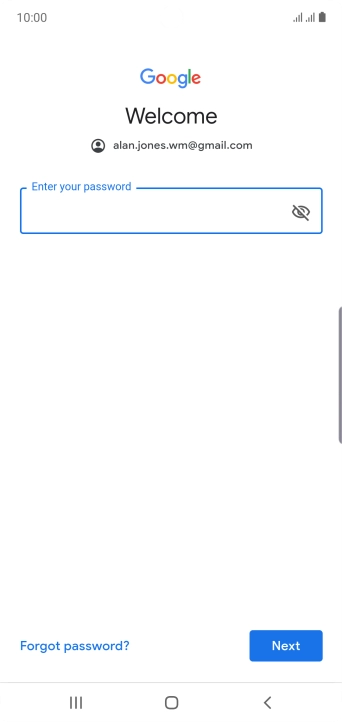 Press the field below 