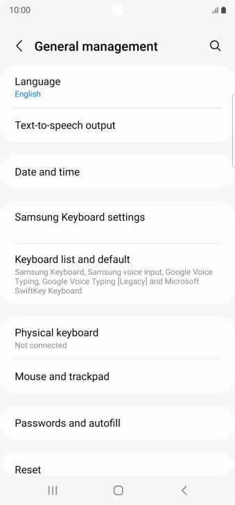 Press Date and time.