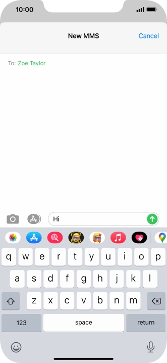 Press the picture icon.