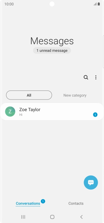 Press the new message icon.