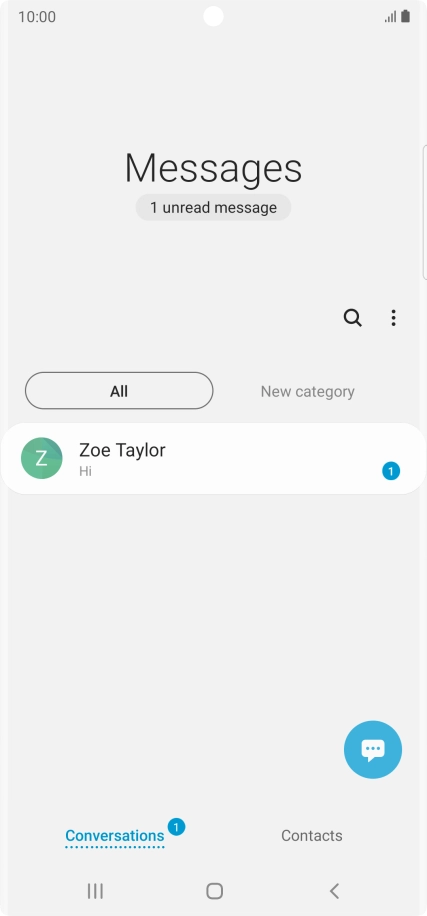 Press the new message icon.