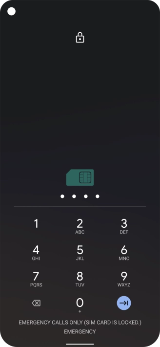 If you're asked to key in your PIN, do so and press the confirm icon.