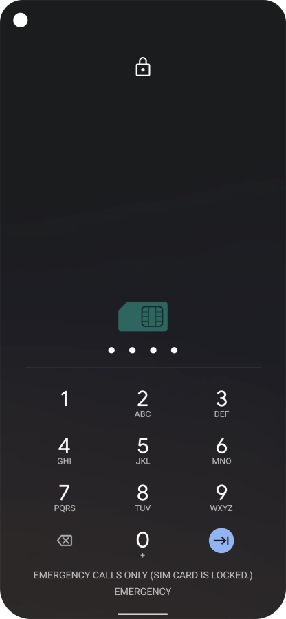 If you're asked to key in your PIN, do so and press the confirm icon.