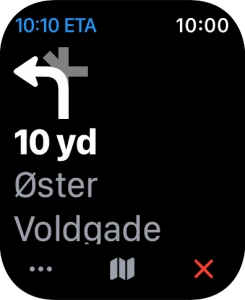 Follow the instructions on the screen to go to the required destination.