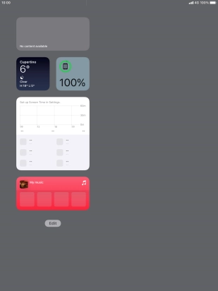 Press and hold the required Widget Stack.