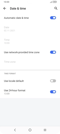 Press the Home key to return to the home screen.