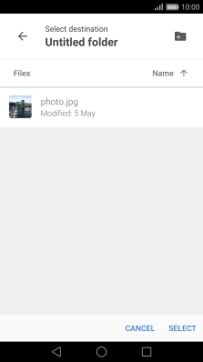 Press the new folder icon and key in the required name.