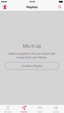 Press Create a Playlist and key in the name of the playlist.