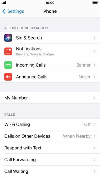 Press Announce Calls.