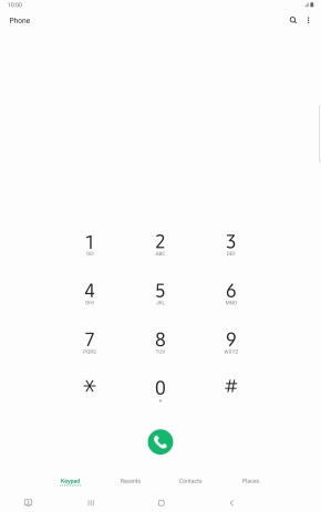 Press the menu icon.