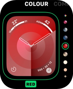 Turn the Digital Crown to change between the different designs.