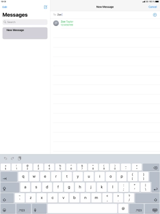 Press the required contact.