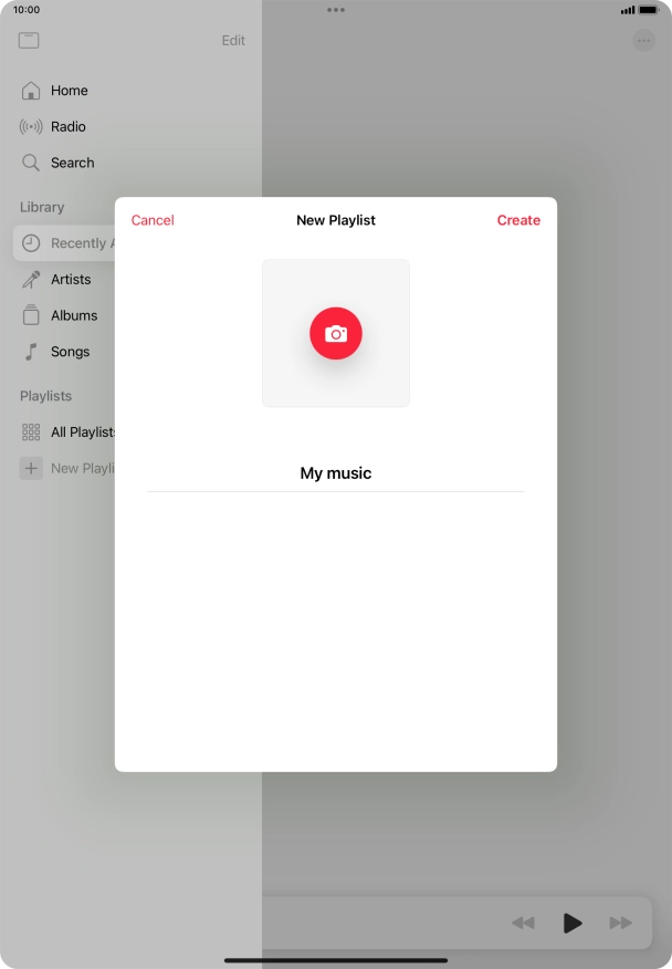 Press Create. Press Create.