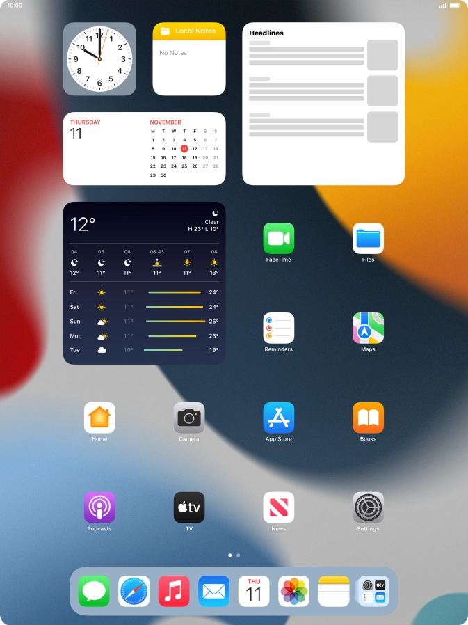 Press Settings. Press Settings.