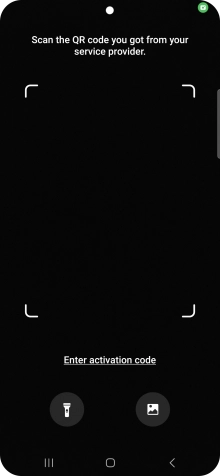 Place the QR code you've received inside the phone camera frame to scan the code.