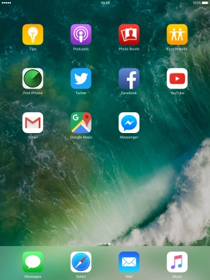 Press and hold the required app until the icons start to jiggle.