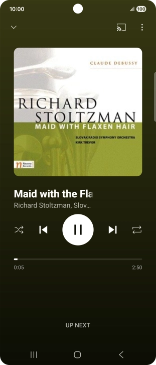 Press arrow right to go to the next audio file. Press arrow right to go to the next audio file.