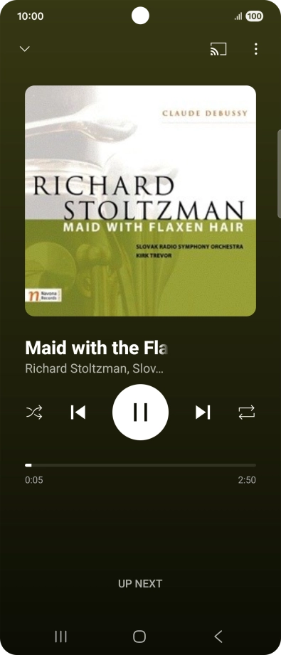 Press arrow right to go to the next audio file. Press arrow right to go to the next audio file.