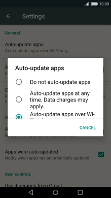 Press Do not auto-update apps to turn off the function.