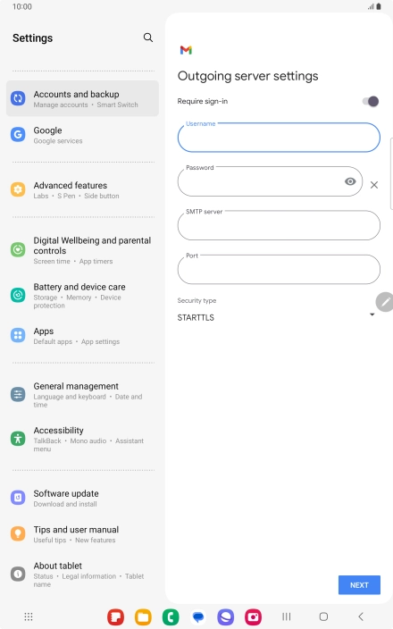 Press the field below Press the field below