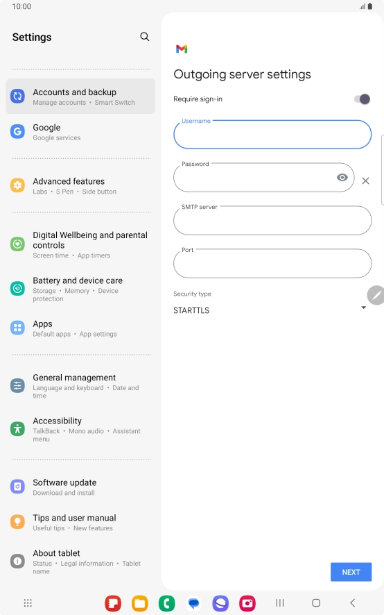 Press the field below Press the field below