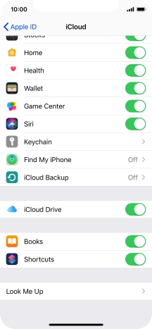 Press iCloud Backup.
