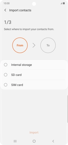 Press the name of the SIM. Press the name of the SIM.