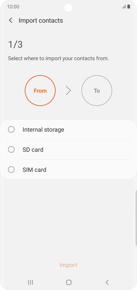 Press the name of the SIM. Press the name of the SIM.