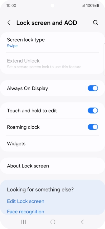 Press Screen lock type.