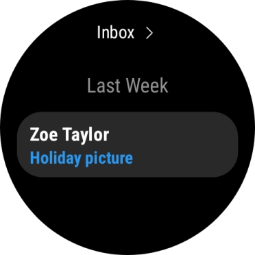 Press the required email message to read it. Press the required email message to read it.
