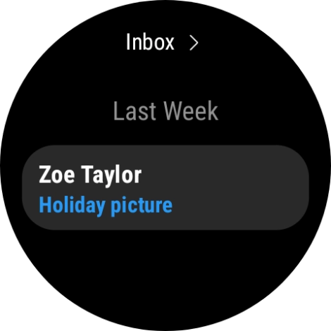 Press the required email message to read it. Press the required email message to read it.