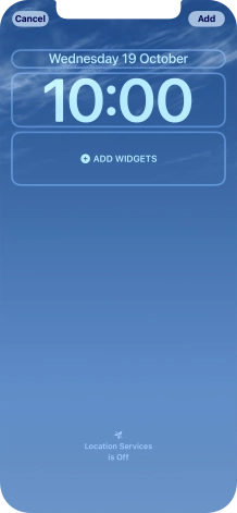 To customise the way the lock screen date is displayed, press the date widget and follow the instructions on the screen to select the required widget display mode.