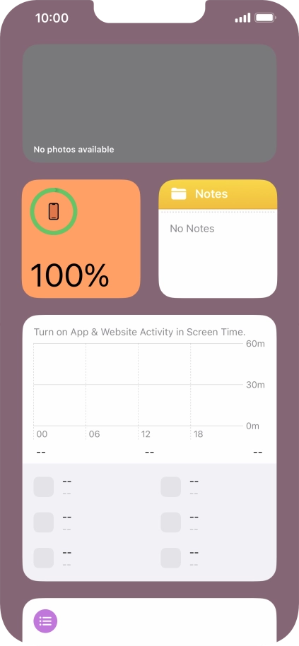 Slide your finger upwards on the screen.