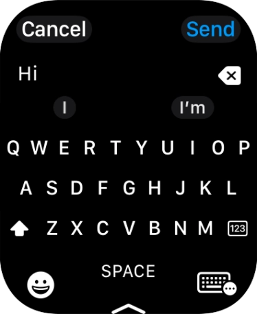 Press the input icon.