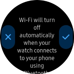 Press the confirm icon. Press the confirm icon.