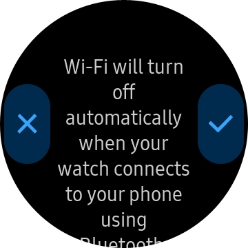 Press the confirm icon. Press the confirm icon.