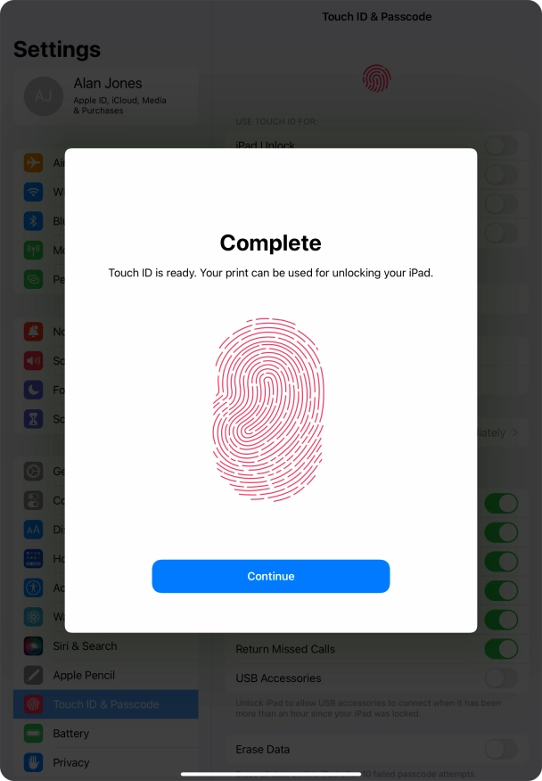 Press Continue. Press Continue.