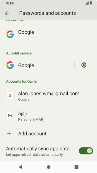 Press the Home key to return to the home screen.